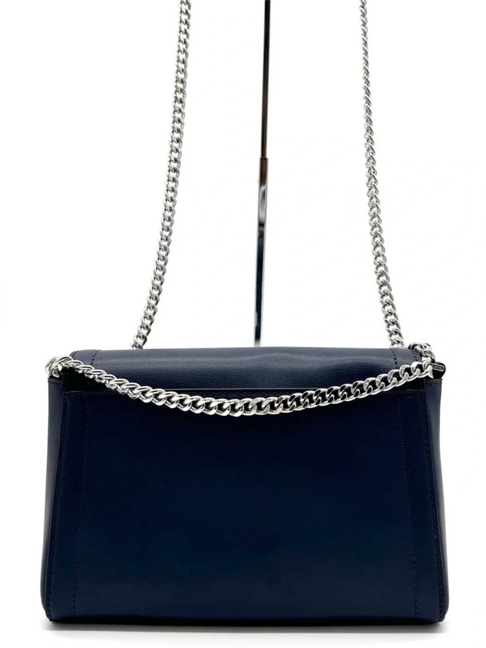 Michael Kors Kinsley Medium Shoulder Flap Crossbody Bag Navy Blue